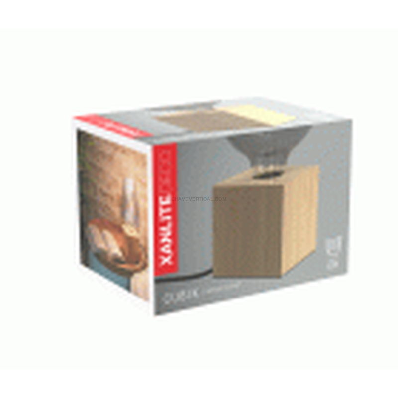 LAMPARA MESA CUBO Madeira E27 60W XANLITE EG-XDLAPCUBIKW