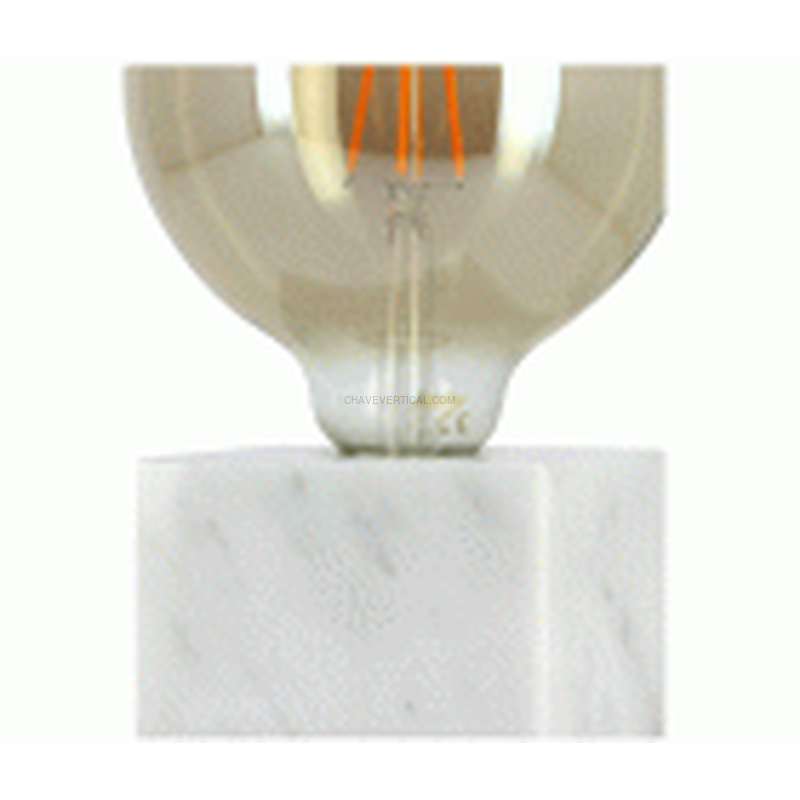 LAMPARA MESA CUBO MARMOL BLANCO XANLITE EG-CDEM01WB125F
