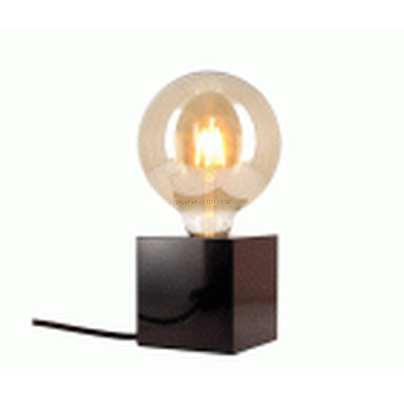 LAMPARA MESA CUBO MARMOL NEGRO XANLITE EG-CDEM01BB125F
