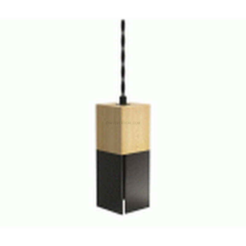 LAMPARA PENDEL Madeira Y METAL NEGRA XANLITE EG-XDSCARRWB