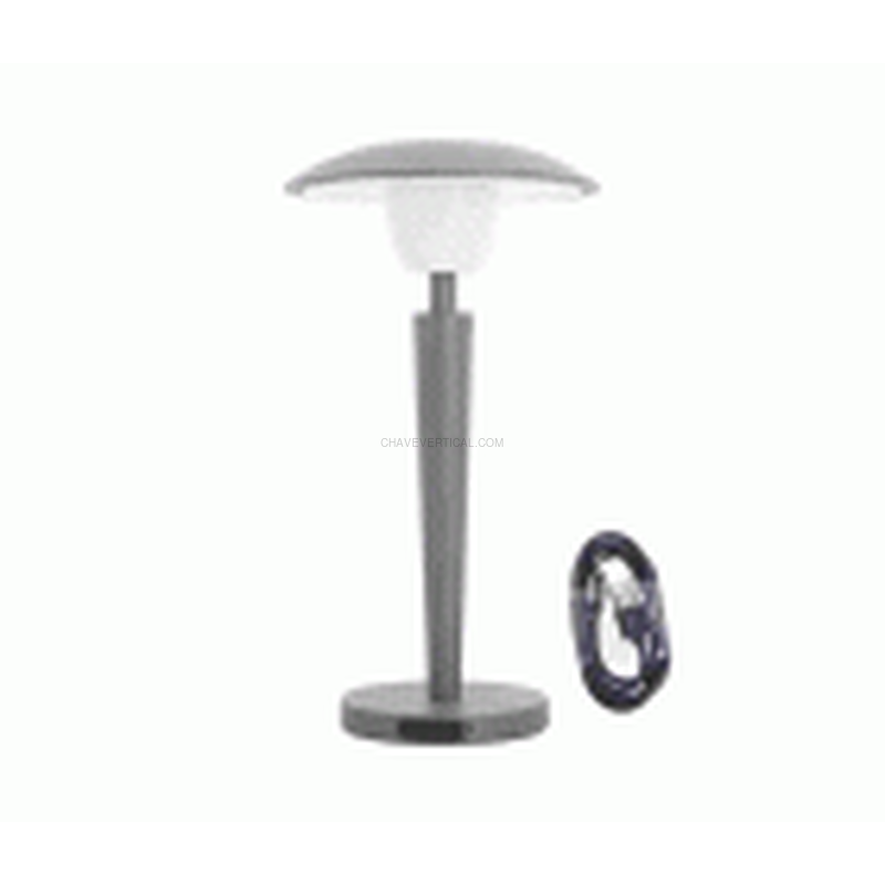 LÁMPARA SOBREMESA GRIS RECARGABL 400LUMEN XANLITE EG-LP25GRD