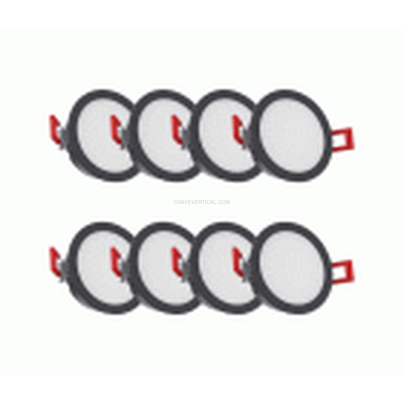 PACK 8 DOWNLIGHT NEGRO CCT 345LM XANLITE EG-PACK8SEL345N