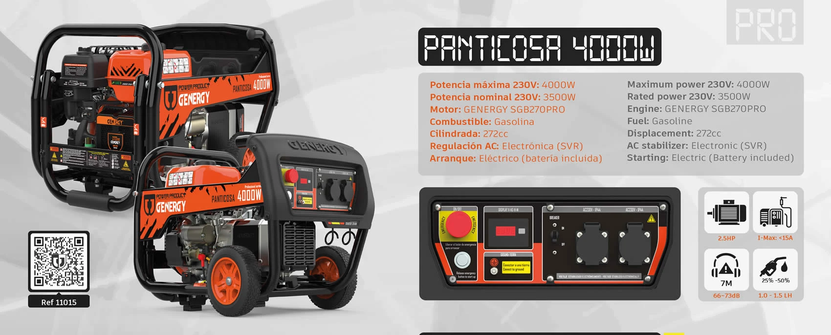 Gerador GENERGY PANTICOSA 4000 W