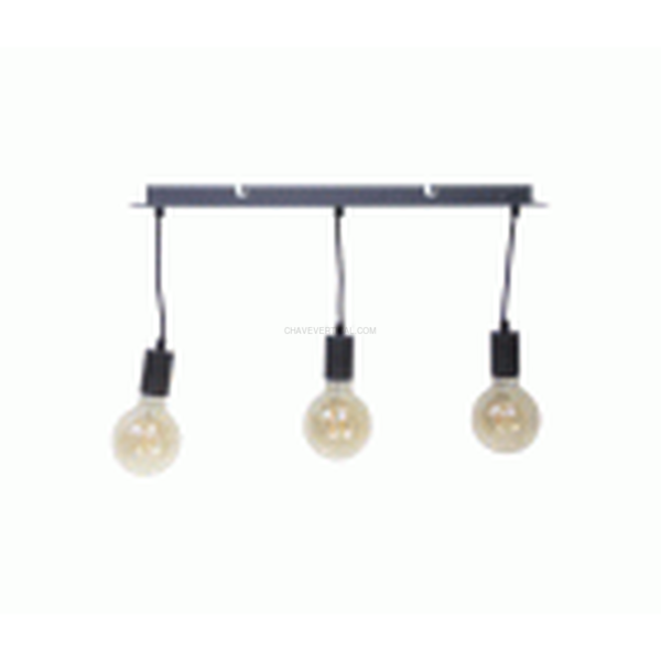 PENDEL 3 CASQUILLOS ACERO, E27,150CM CABLE, XANLITE SDE3DN