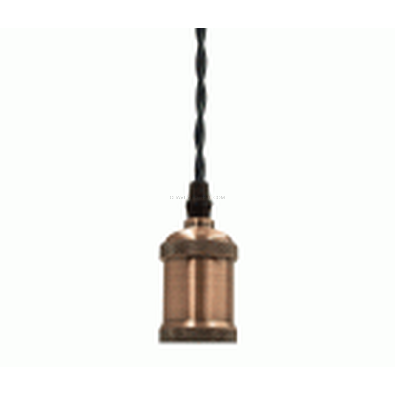 PENDEL METAL BRONCE TRENZADO NEGRO ENERGEEKS EG-PENDEL002