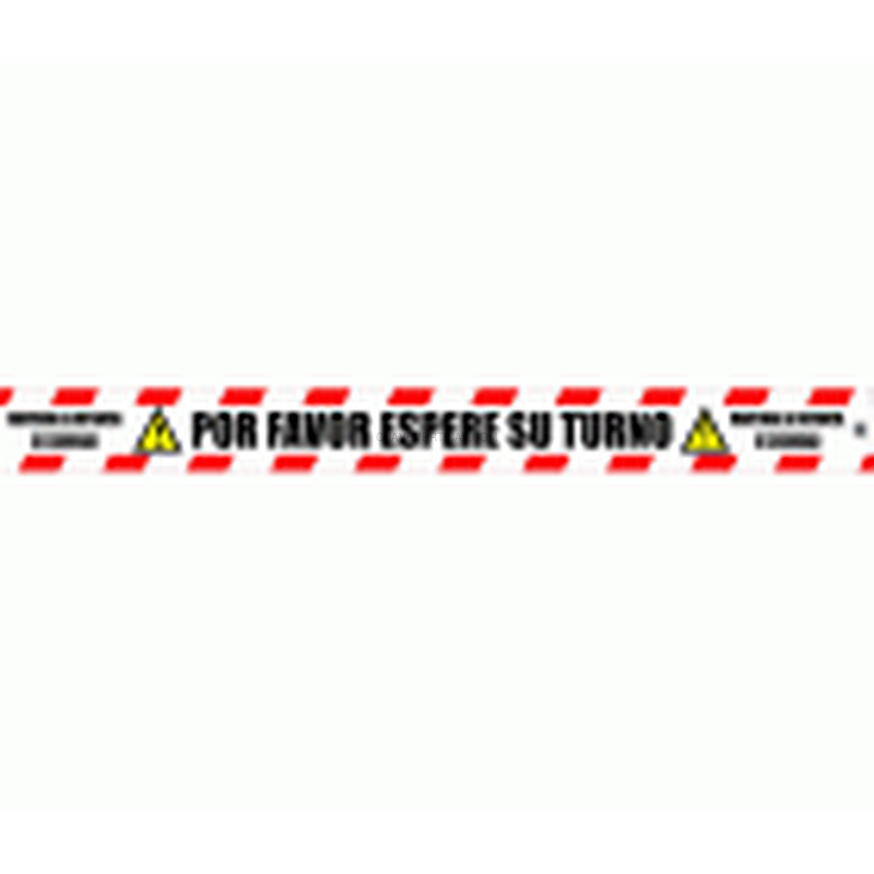 SEÑAL SUELO ANTIDESLIZANTE ROJO 1000X100MM FERKO F-30007MAK