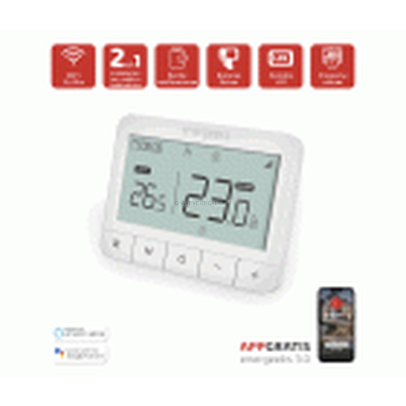 TERMOSTATO WIFI CON BOTONES JASPER II ENERGEEKS EG-TERM004