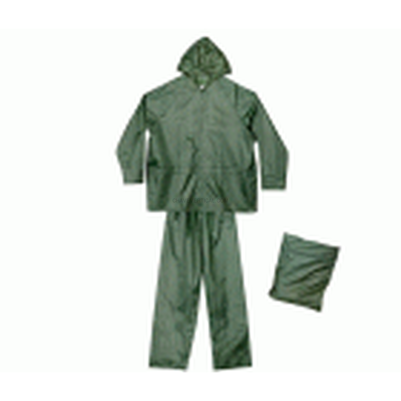 TRAJE IMPERMEABLE NYLON/PVC VERDE T-L FERKO AR-132/RNG